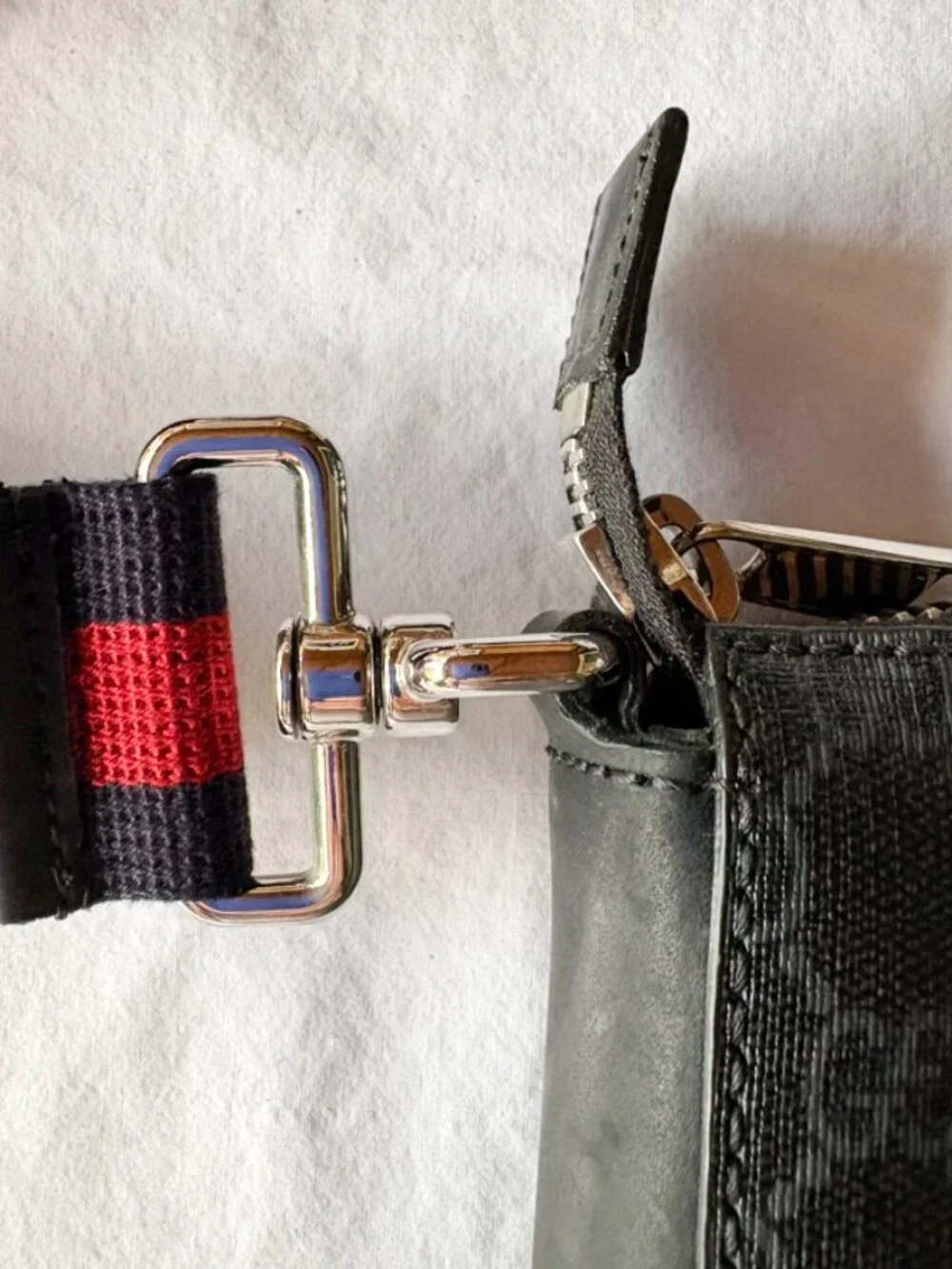 Gucci GG Supreme messenger bag with patches.